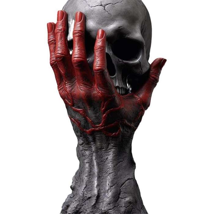 Furious Hand Skull Statue Resin Crafts Desktop Decoration Atmosphere Ornaments