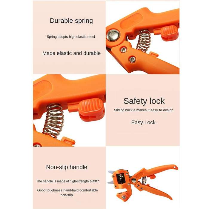Garden Grafting Tool, Multifunctional Grafting Scissors Grafting Machine Grafting Device for Fruit a