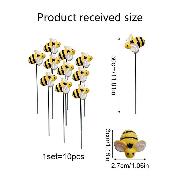 Garden Stake Decoration for Outdoor Garden Decoration 30 Pieces.Outdoor Garden Decoration Inserts