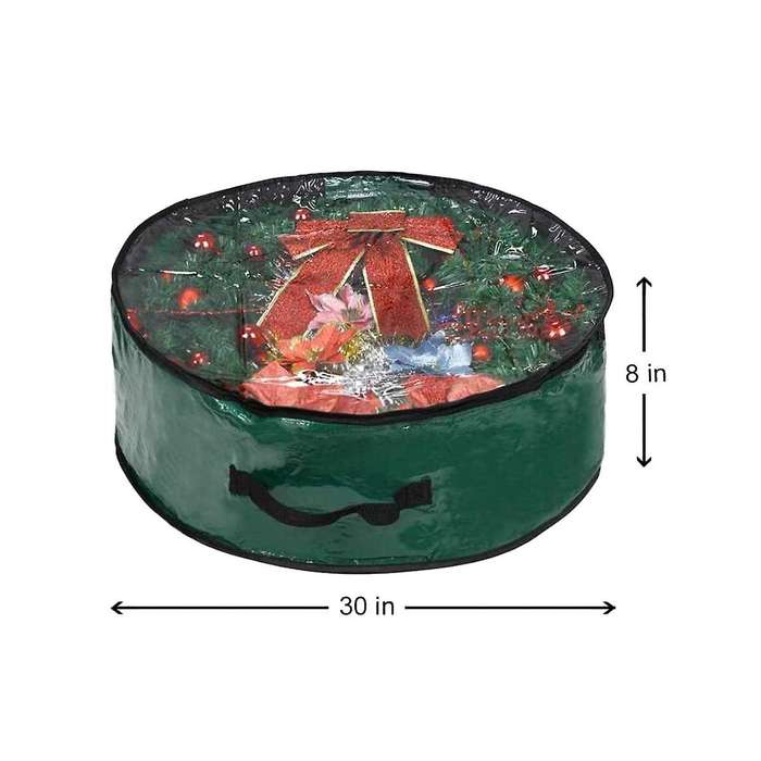 Garland Storage Bag Garland Container with Transparent Window Is Convenient for Holiday Storage