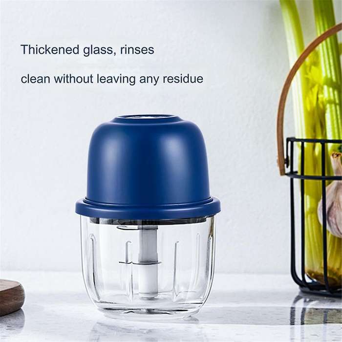 Garlic Chopper Portable Food Processor, Mini Food Chopper Onion Chopper, Cordless Meat Grinder with