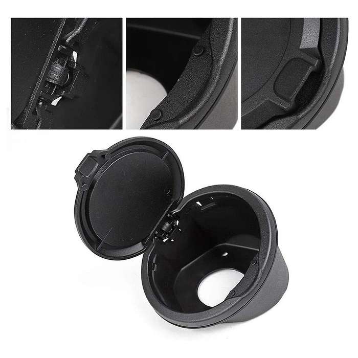 Gas Cap Cover Fuel Door for JL JLU Unlimited 2-Door 4-Door 2018 2019 2020 2021 Black