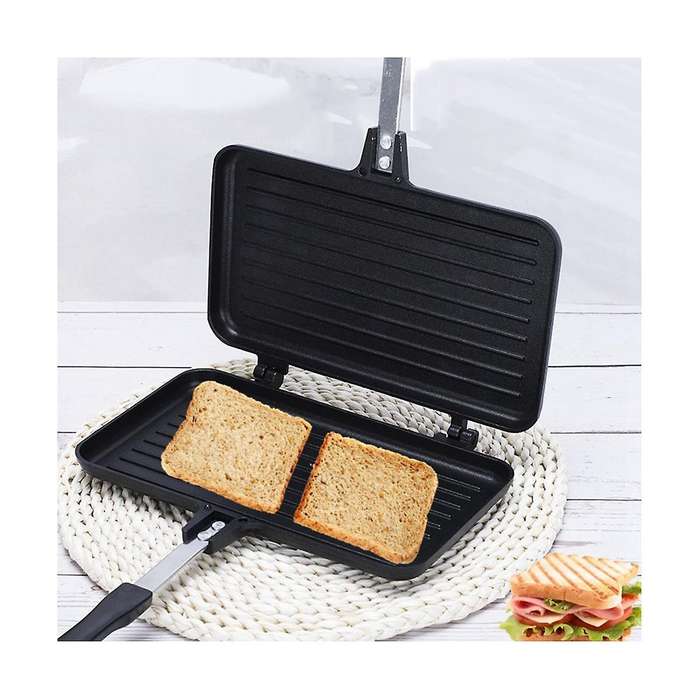 Gas Non-stick Sandwich Maker Bread Toast Breakfast Machine Pancake Baking Barbecue Oven Mold Mould