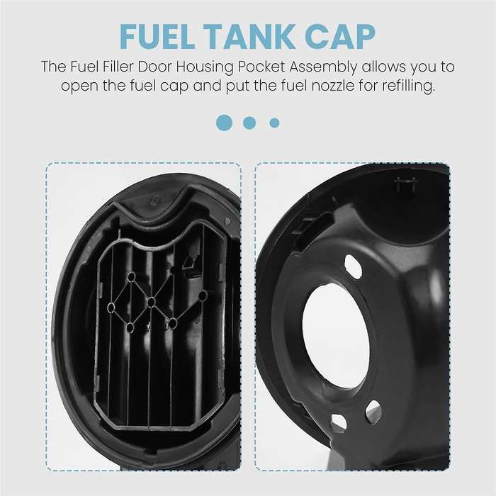 Gas Tank Cap Door Hinge Fuel Filler Door Housing for Models Year 2009-2014 9L3Z-9927936-B, 9L3Z99279