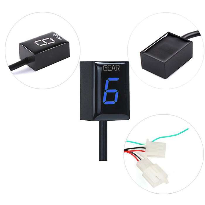 Gear Indicator for CBR600F F3 F4 F4I RR CB600F CBF500 VFR800 Fi 900RR SHADOW 750 Gear Display 1-6 Bl