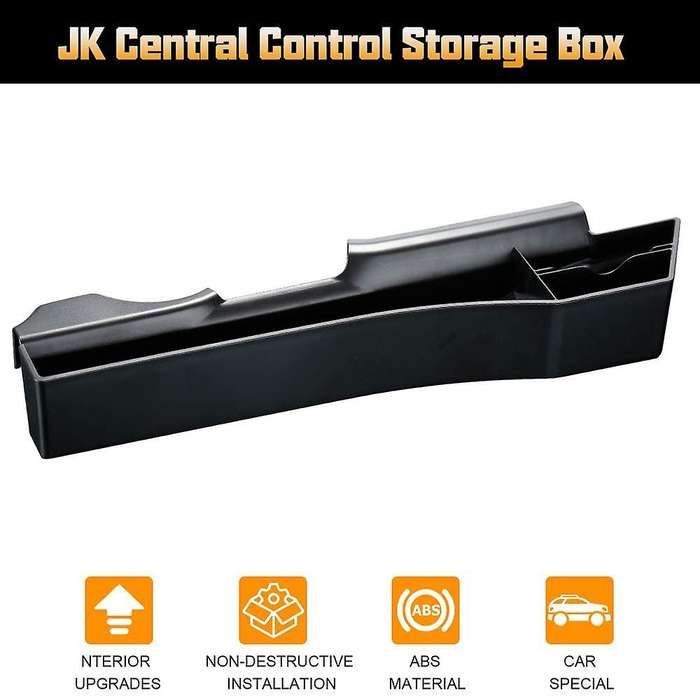 Gear Shift Console Pocket Organizer space Filler Storage Box Tray for Wrangler JK 2011-2017 Seat Sid