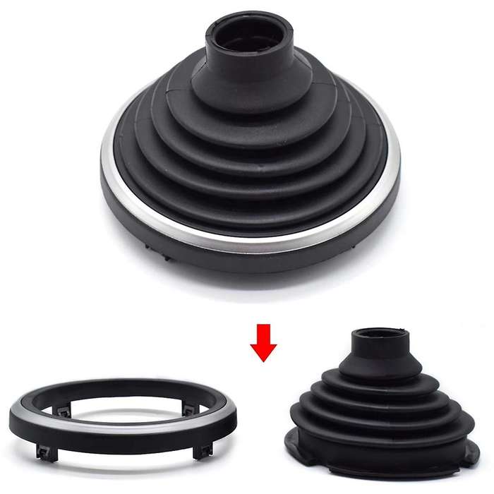 Gear Shift Knob Gaiter Gear Shaft Rubber Gaiter Dust Cover Bottom Frame for Fiesta 2004 2005 2006 20