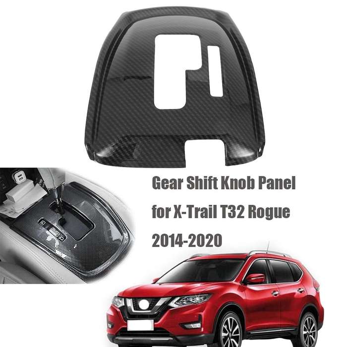 Gear Shift Knob Sticker Panel Frame Trim Cover Interior Decorative for T32 Rogue 2014-2020 Car Styl