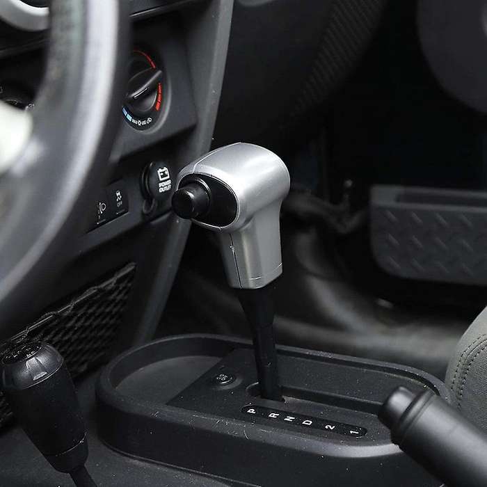 Gear Shift Knob Handle Cover ABS Interior Accessories for 2007-2010 JK JKU Sport X Silver