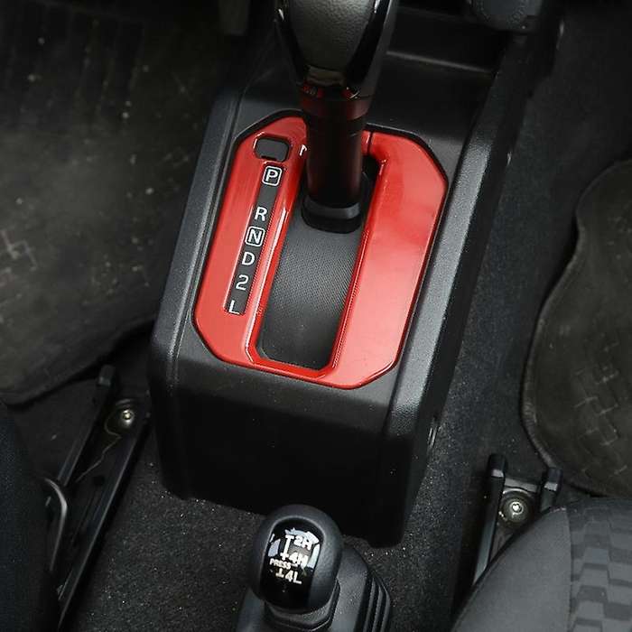 Gear Shift Panel Cover Trim Sticker for Jimny 2019-2020 JB74 JB64 LHD Car Accessories, Red