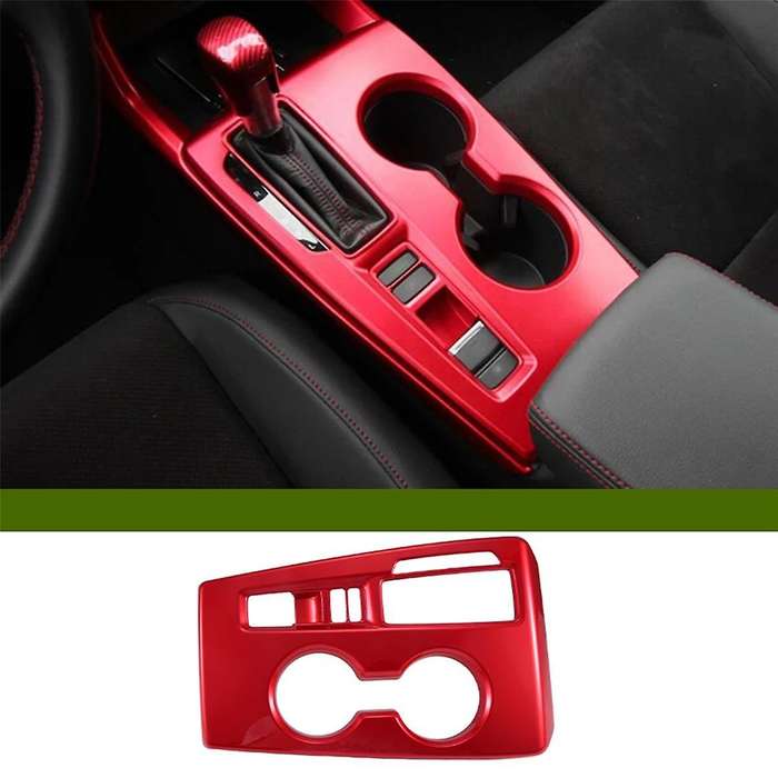 Gear Shift Panel Cover Trim Decor for 11Th 2022 2023 Red Interior Accessories