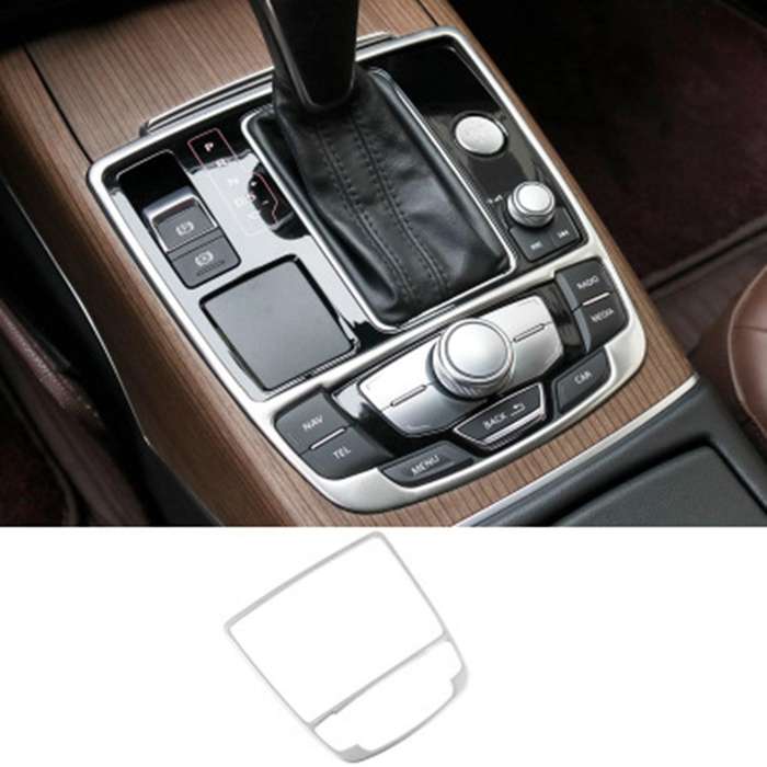 Gear Shift Panel Trim Frame Decorative Stickers for - A6 C7 A7 2012-2017 Car Accessories