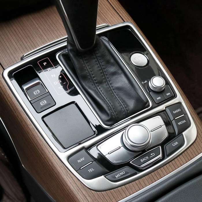 Gear Shift Panel Trim Frame Decorative Stickers for - A6 C7 A7 2012-2017 Car Accessories