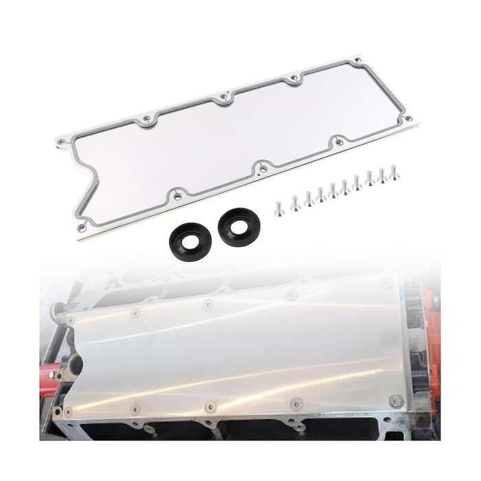 Gen 4 Valley Pan Cover Plate with Gasket Bolts Kit for Lsx Ls1 Lm7 Lr4 Lq4 Ls6 L59 Lm33 Lq9 Lm4, 1