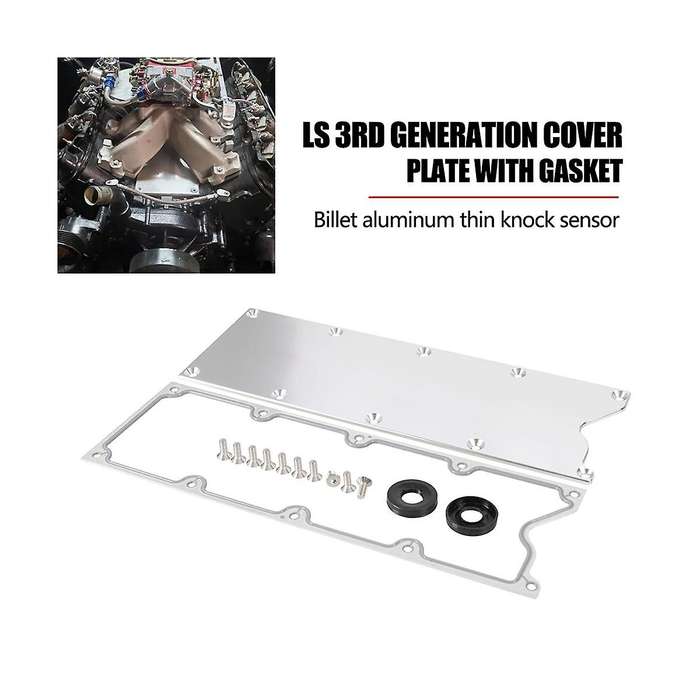 Gen 4 Valley Pan Cover Plate with Gasket Bolts Kit for Lsx Ls1 Lm7 Lr4 Lq4 Ls6 L59 Lm33 Lq9 Lm4, 125