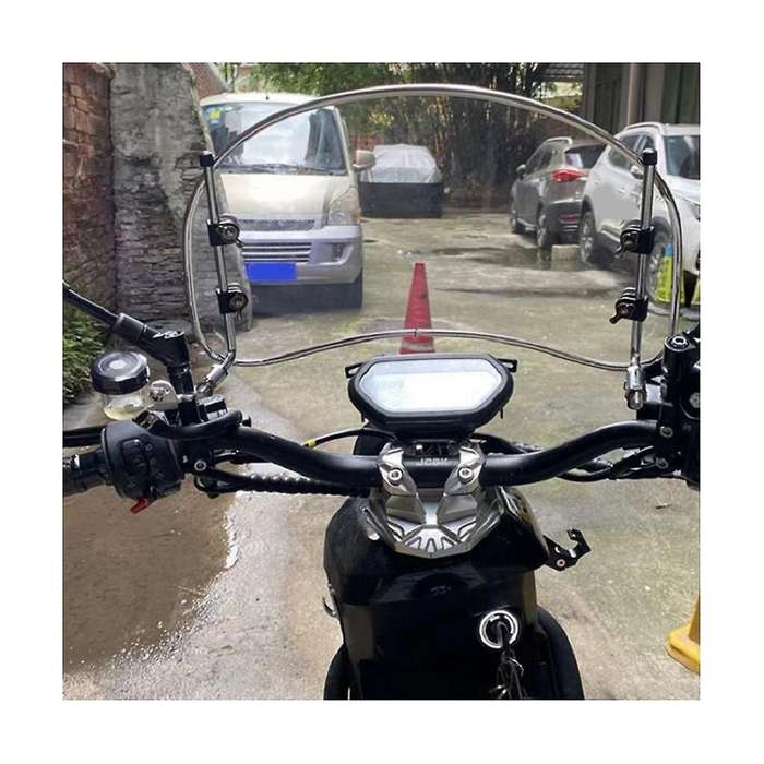 General Motorcycle Retro Modified Oval Gray Windshield Suitable for New Continent S07 Electric Car