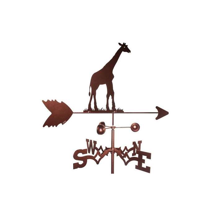 Giraffe Weather Vane Stainless Steel Spray Paint Outdoor Rooftop Roof Ornaments
