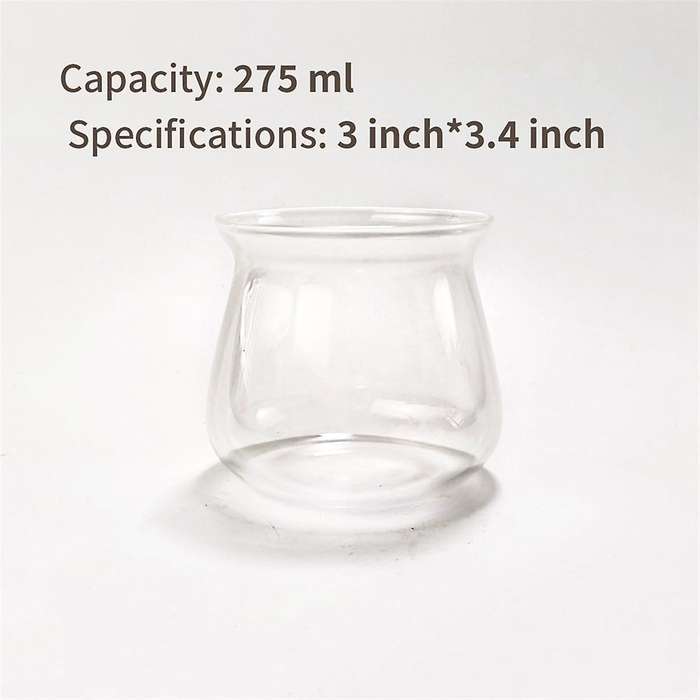 Glass Coffee Mugs High Temperature Borosilicate Glass Mug Coffee Cup 275ml Hand Brewed Coffee Mug