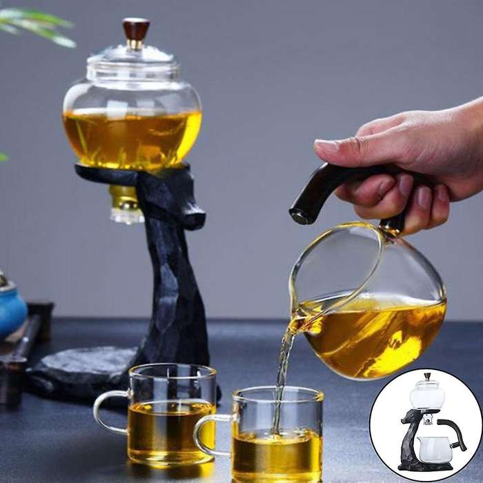 Glass Tea Set Magnetic Water Diversion for Kitchen Loose Infusers Kettles Cooking Tea Maker Glasses