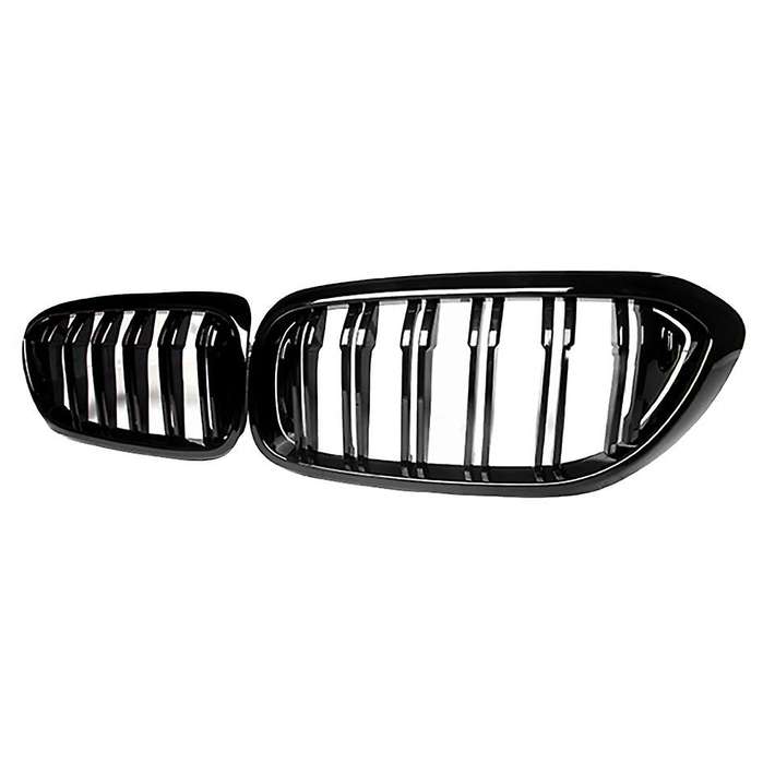 Gloss Black Front Kidney Sport Grilles Hood Grill for - 5 Series G30 G38 520 530 17-19( Parallel Bar