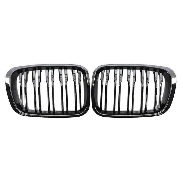 Gloss Black Front Kidney Double Line Grille Sport Grill for E46 3-Series 4 Door 1998-2001 5113820848