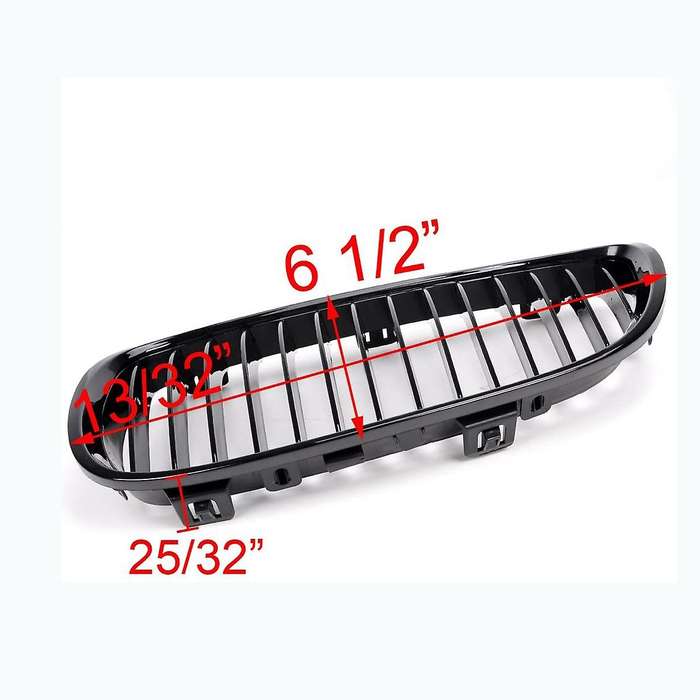 Gloss Black Hood Grille Kidney Grill for E92 E93 328I 328Xi 335I 3-Series M3 2007-2010