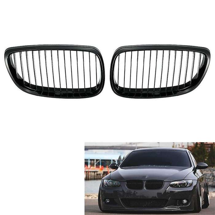 Gloss Black Hood Grille Kidney Grill for E92 E93 328I 328Xi 335I 3-Series M3 2007-2010