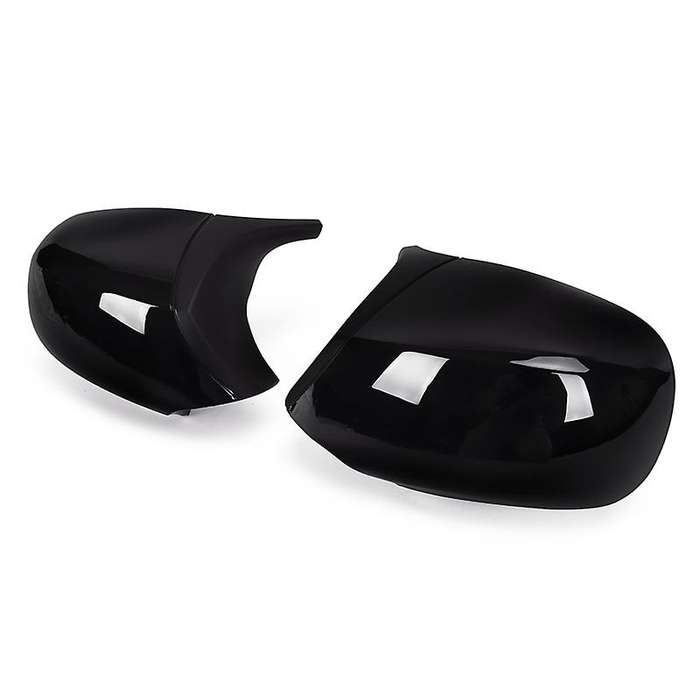 Gloss Black M3 Style Rear View Mirror Cover Cap Replacement for 3 Series E90 E91 E92 E93 Facelifted