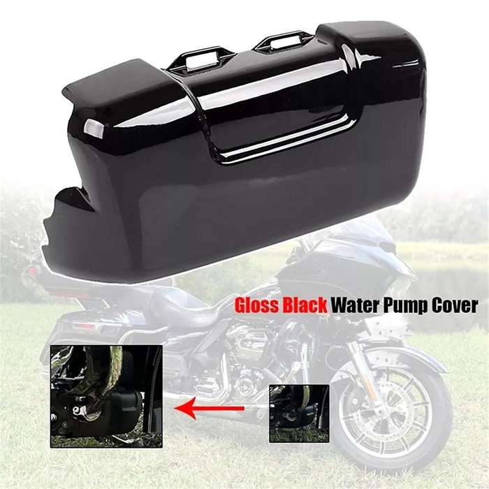 Gloss Black Water Pump Cover Fit for TRI GLIDE ULTRA FLHTCUTG 2017-2023