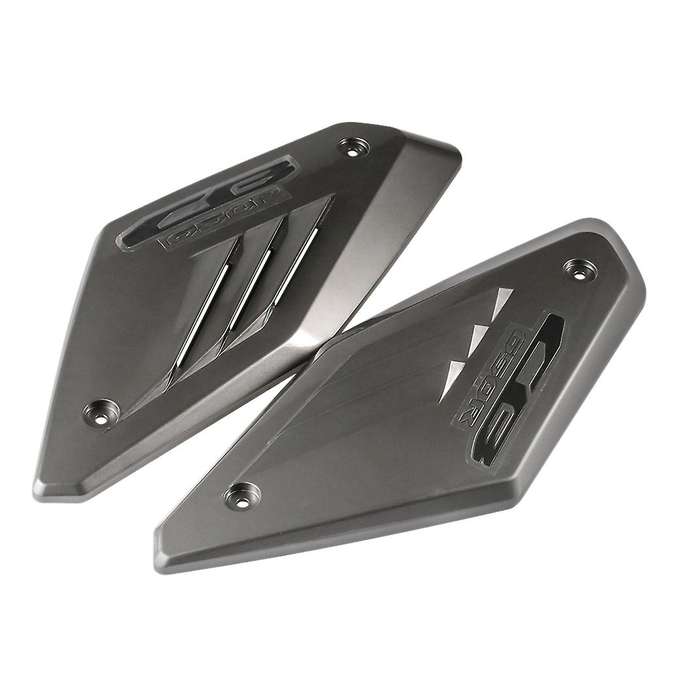 Gloss Grey Motorcycle Frame Side Panel Guard Cover Shell Intake Pipe Protector for CB650R 2019 2020