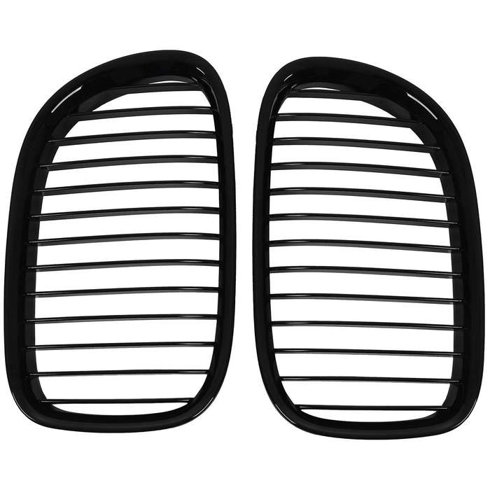 Glossy Black Car Front Bumper Kidney Grille Grill for 7-Series F01 F02 740I 745I 750I 2009-2015