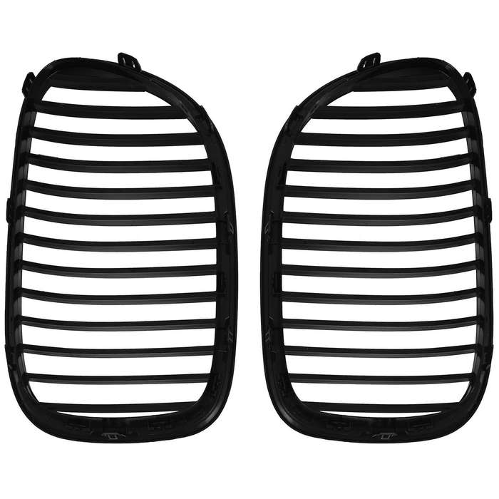 Glossy Black Car Front Bumper Kidney Grille Grill for 7-Series F01 F02 740I 745I 750I 2009-2015