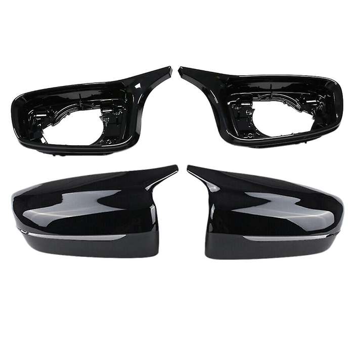 Glossy Black Car Rearview Mirror Cover Cap Side Mirror Frame Trim for  5 Series G20 G28 G30 G38 G11