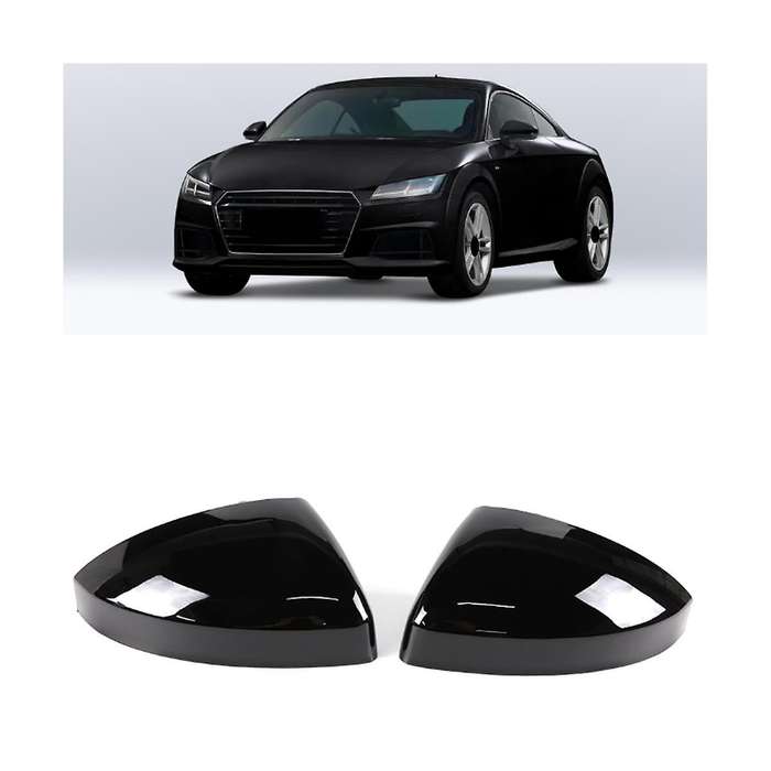 Glossy Black Car Side Door Rearview Mirror Cover Trim for Tt Tts Ttrs Mk3 R8 4s 2014-2023
