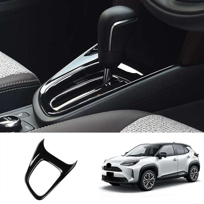 Glossy Black Central Shift Panel Control Panel Decal Interior Modification for Yaris 2021 2022 Rhd