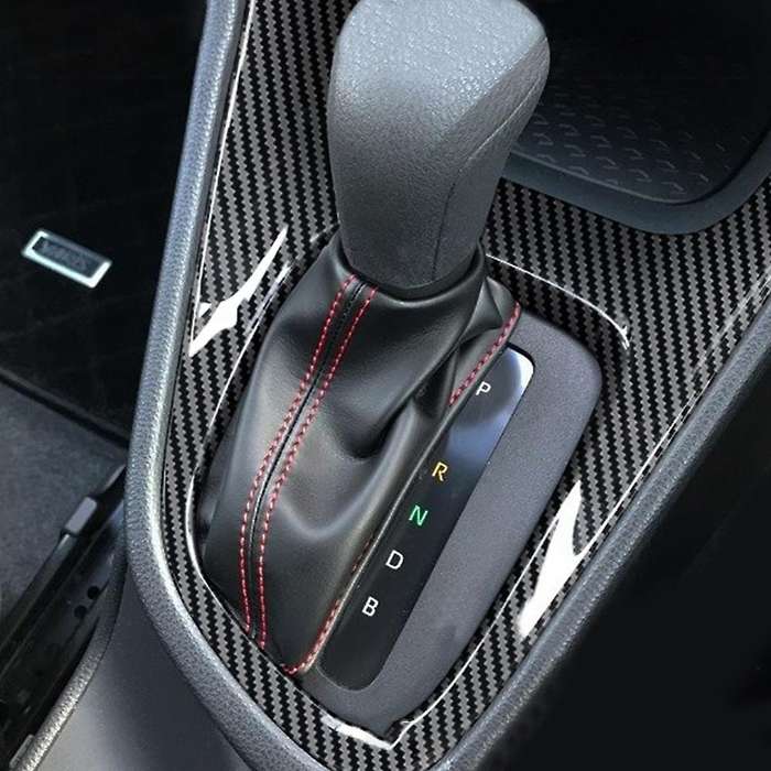 Glossy Black Central Shift Panel Control Panel Decal Interior Modification for Yaris 2021 2022 Rhd