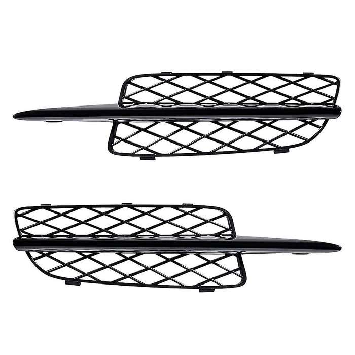 Glossy Black Front Bumper Lower Grille Covers for - X5 E70 2007-2010 51117159593 51117159594
