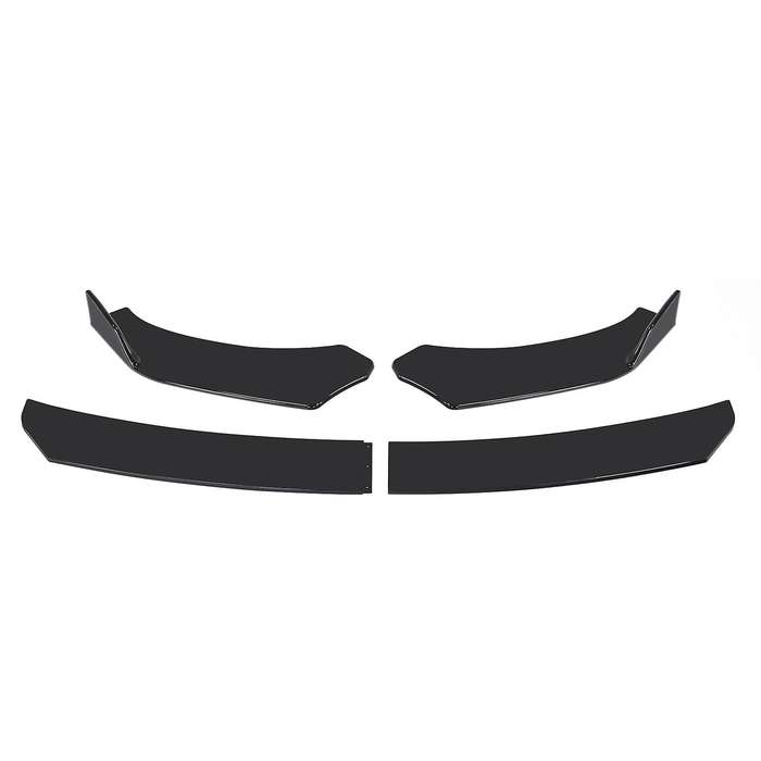Glossy Black Front Bumper Lip Under Panel Universal Bumper Shovel Lip Spoiler Protector Guard Body K