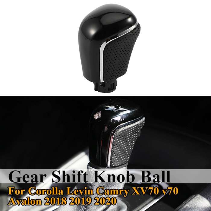 Glossy Black Gear Shift Knob Ball Shift Head for Levin XV70 V70 2018 2019 2020