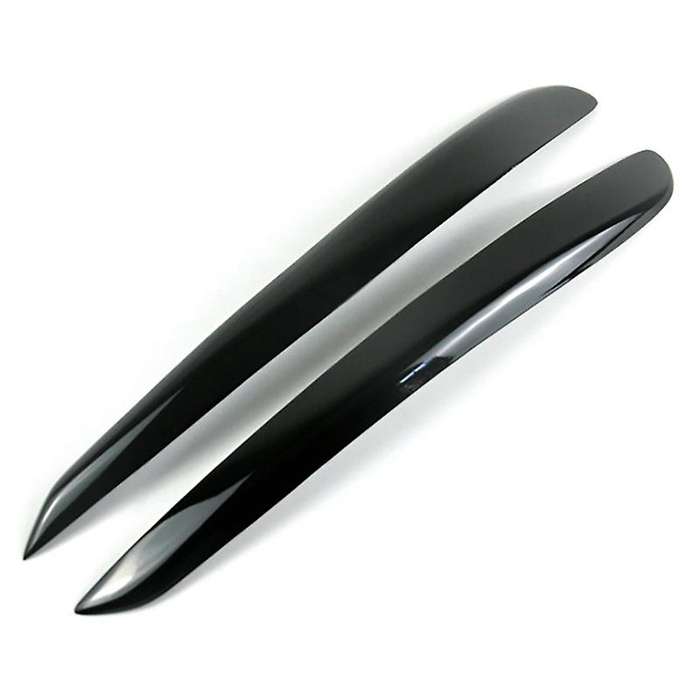 Glossy Black Headlight Eyelids Head Light Lamp Eyebrow Cover Trim for Golf 6 MK6 2008 2009 2010 2011