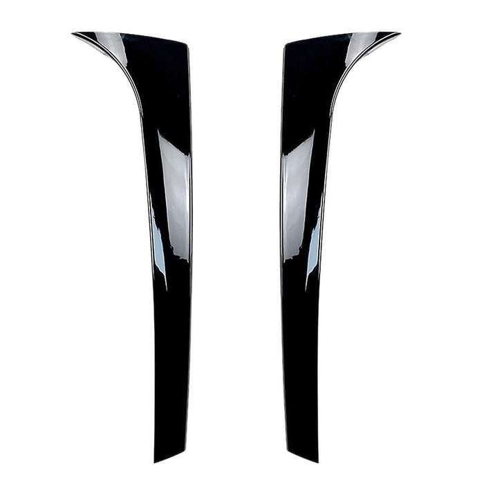 Glossy Black Rear Window Side Splitter Spoilers Canards for