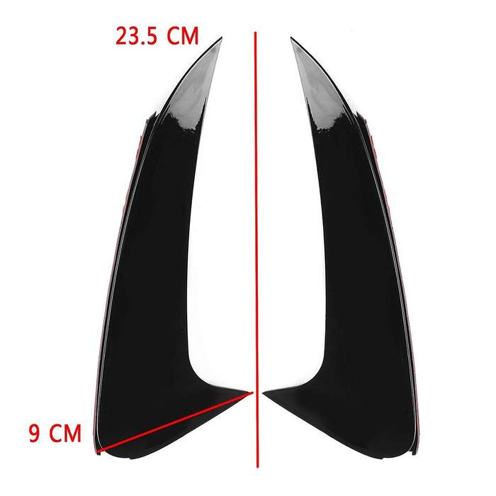 Glossy Black Rear Bumper Splitter Spoiler Rear Canard Trim for Class W218 CLS250 CLS400 CLS500 14-17