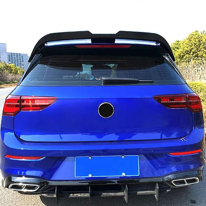 Glossy Black Vertical Rear Window Side Spoiler Wing for Golf 8 MK8 2020 2021 Auto Rear Window Mirror