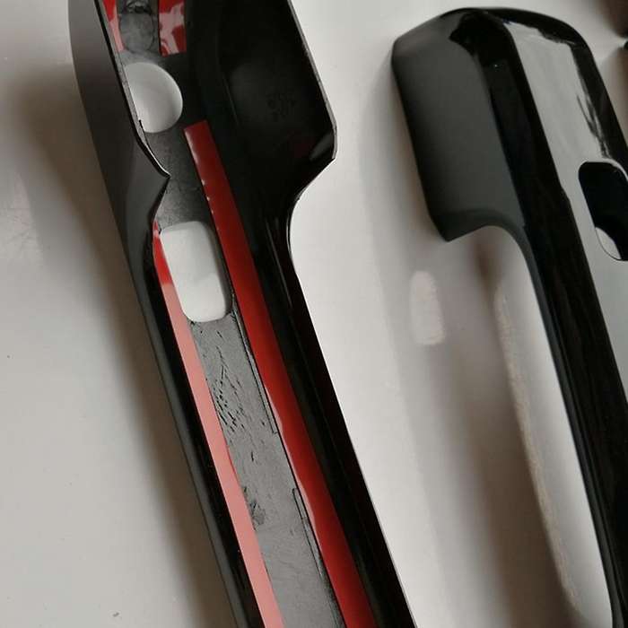 Glossy Black Side Rear View Mirror Cover Trim +Door Handle Cover Trim for F250 F350 Super Duty F450