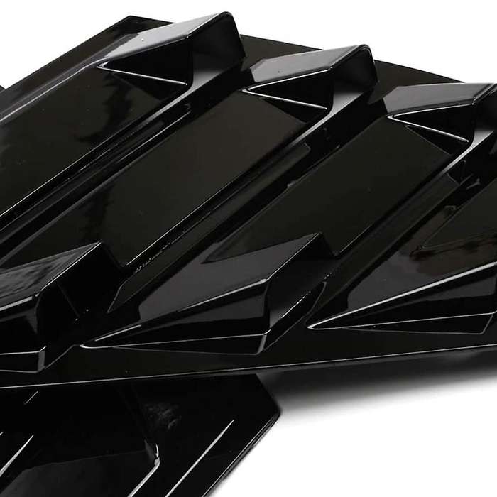 Glossy Black Side Vent Window Quarter Louver Cover for Accord 2018-2020