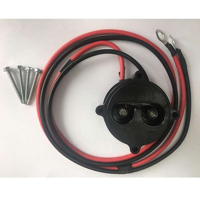 Golf Cart DC Charger Receptacle with Wires for Electric G19 G22 48V JR1-H6181-02-00