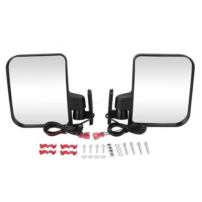 Golf Cart Side Mirrors with Led Turn Signal Light for Club Car and Others Golf Cart