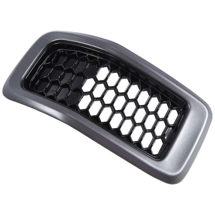 Gray Car Front Insert Mesh Grille Decoration Cover Front Radiator Inlet Grill Trim Cover for 2014-20