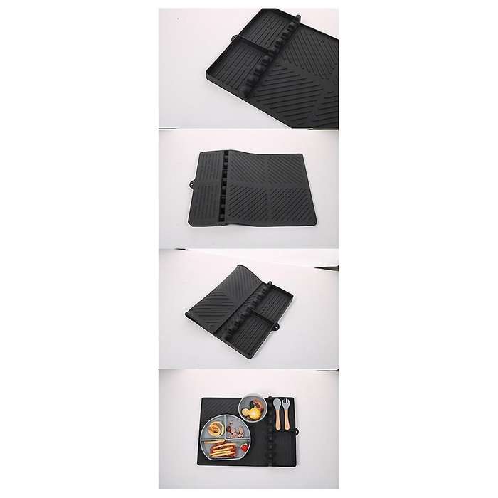 Gray Oven Tools, Silicone Protective Pads, Dust-Proof Cleaning Pads, Barbecue Pans, Insulation Pads