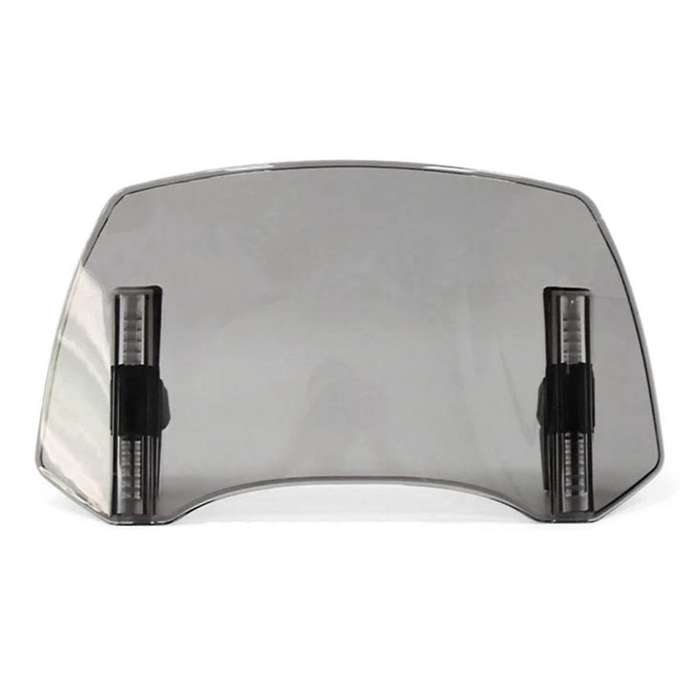 Gray Universal Motorcy Windshield Extension Adjustable Spoiler for 300x195x155mm